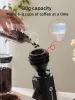 ツールStharseeker Electric Coffee Grinder 40mmフラットチタンバリポータブルコーヒーグラインダー家庭用小さなグラインダーの細かさ調整