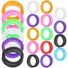 Dog Apparel 20 Pcs Scissors Ring Silicone Finger Accessories Pets Insert Rings For Silica Gel Protector Anti-skid