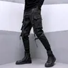 arens Techwear Pantalon cargo noir pour hommes Pantalon cargo Homme Japonais Streetwear Hip Hop Printemps Ribb Pocket Harajuku Fi f6Kx #