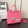 Design Cartoon Postacie ręczne dla kobiet Nowa tekstura Light Crossbody TOTE 70% zniżki na sprzedaż online