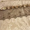 3 Pcs Bedspread on The Bed Luxury Lace Bed Skirt Thicken Beautiful Bed Linen Cal Bedding Sheets Home Bedspreads Queen/King Size 240314