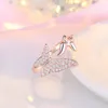 Cluster Ringen 925 Sterling Zilveren Naald Leuke Vlinder Kristal Voor Vrouwen Meisjes Bruiloft Verloving Valentijnsdag Cadeau Mode-sieraden