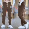 trousers for Men Sale Wide Stylish Harajuku Sweatpants New In Classic Polyester Wrinkle Baggy Loose Lg Summer Casual Pants Man R6Hp#