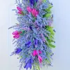 1PC, Symulacja Spring Butterfly Bow Flower Tree, Outdoor Courtyard Door Decoring Dekoracja, Perfect Home Decoration and Holiday Gift, 19 -calowa fioletowa