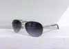Мужские солнцезащитные очки Attitude Pilote 0339, классические солнцезащитные очки серого цвета в серебряной оправе с защитой UV400 и футляром7399421