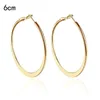 Hoop Huggie DoreenBeads 4-6cm Womens Ring Earrings Daily Accessories Solid Color Round Rose Gold Earrings Sensitive Birthday Gift 24326