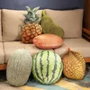 Plush Dolls 35-55cm Lifelike Fruits Plush Toy Simulation Apple Watermelon MLemon Lychee Ango Strawberry Pineapple Durian Stuffed Pillow T240325