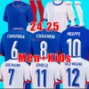 24 25 Euro Cup French Home Jersey Mbappe Soccer Jerseys Dembele Coman Saliba Kante Maillot de Foot Equipe Maillots Griezmann Kids Kit Men Player Shirt