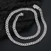 NUOYA 8Mm Pass Diamond Tester VVS Moissanite Chain For Women Sterling Sier Cuban Link Bracelet