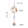 Suncatchers Kabbalah Energia Reiki Árvore da Vida Quartzo Ágata Facetada Prisma Bola de Cristal Pingente Arco-íris Suncatcher Festa de Casamento Decoração Dangle