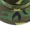 Chapeaux larges à bord Chapeaux seau Chapeau de seau de camouflage militaire à la mode chapeau de pêcheur de camouflage de jungle large chapeau de seau de pêche au soleil marron chapeau de camping C24326