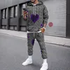 playing Card 3D Printed Men's Tracksuit Set Casual Hoodie And Pants 2pcs Sets Autumn Winter Fi Sweirt Oversized Pullover y4we#