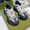 Projektant Rhyton Shoes Multicolor Sneakers Men Treners Vintage Chaussures Platforma Sneaker Truskawkowe Gucscisiety