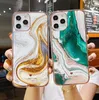 Gradient Marble Glitter Telefon dla iPhone 12 11 Pro Max XR XS Max x 7 8 Plus 11pro SE 2020 BUMPER Odporowy miękki tylna pokrywa3307026