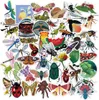 Pack med 50st hela söta insekts klistermärken för bagage skateboard anteckningsbok hjälm vatten flaska bil dekaler barn gåvor2195502