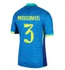 2025 2023 2024 Brasilsfotbollströjor L.Paqueta Neymar Vini Jr. 23 P.Coutinho Richarlison Football Shirt G.Jesus T.Silva Bruno G. Pele Casemiro Men sätter Jersey