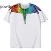 Designer Fashion Classic Marcelos t Shirt Summer Mens Women Burlons Printing Colorful Feather Winged Casual Luxury Mb Cotton Loose Top Couple Sweatshirts