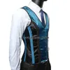 Addome da uomo Corsetto Gilet attillato Vintage Gilet fatto a mano Sha Canotte dimagrante Lace Up Bes Costume XS a 6XL M74U #