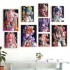 ナンバーアニメGenshinインパクト数字Xiao/Zhongli Art Painting Kids Pintura Malowanie Po numerach Tableauアクリル