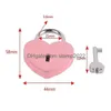 Door Locks Heart Shaped Concentric Lock Metal Mitcolor Key Padlock Gym Toolkit Package Building Supplies Drop Delivery Home Garden Ha Dhpe6