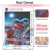 الخط الهواكان 5D Diamond Painting New Heart Red Rose Decor Decor