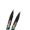36 marqueurs acryliques de couleur stylo peinture fournitures d'art enfants papeterie bureau étudiant mignon gel crayon kawaii 240320