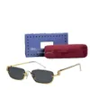 Heren- en damesontwerper Half frame Rechthoek Multifunctionele UV400 Fashion Street Foto zonnebrillen GG1278S