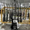 4 strängar svart 4003 Electric Bass Guitar Chrome Hardware One PC Neck Body Good Binding Body Dual Output Ric China Bass Rätt