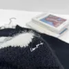 Designer Version correcte ~ Maheimao pull niche designer pull en tricot automne hiver cerise jacquard col rond CXC7