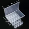 Stitch 56/28/8 Slots Plastical Storage Box Diamond Målning Kits Nail Art Rhinestone Tools Pärlor Lagringslådor Fall Organiser Holder Sale