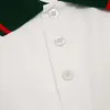 Designer Polo Shirt Classic T Shirts Män Kvinnor Summer Red Green Collar Kort ärmskjorta Två färg