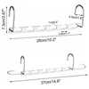 Cabides Yo-Coat Clothes Hanger Magic Gancho Metal - Leve Economia de Espaço Durável e Fino com Acabamento Suave Pacote de 6