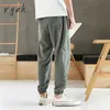 spring summer men pants plus size loose vintage casual streetwear pencil pants elasticity oversize big sales Harem pants 48 9905#