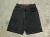 jnco Shorts Y2K Hip Hop Grafische Print Baggy Denim Gym Shorts Heren Dames 2023 Zomer Nieuwe Harajuku Gothic Heren Basketbalshorts 56lZ #