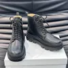 Wear resistant wave sole boots men with box platform men shoes increase height superstar designer luxury scarpe floor walk simplicity