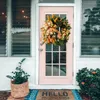 Kwiaty dekoracyjne wieniec wielkanocny do drzwi frontowych słodko ze złotymi jajkami marchewka wiosna domowa dekoracje ścienne serce walentynkowe wieńce