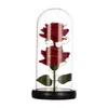 Fleurs décoratives en verre Rose fleur cadeau saint valentin pour hommes couverture éternelle