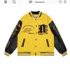 Мужские куртки Хип-хоп Бейсбольная куртка Мужская аниме Catroon Вышивка Японская уличная одежда Университетский колледж Harajuku Bomber Fashion Biker Coat 230809