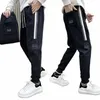 Herbst Winter Outdoor Joggers Sporthose Schwarz Weiß Gestreift Enge Hosen Fi Streetwear Hochwertige Designerkleidung L4M6 #