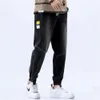 2022 Summer Men's Jeans Jogger Thin Harem Pants Cott Banded Pant Korea Style Light Blue Hip Hop Beam Feet Casual Trousers Male T9cg#