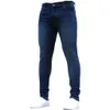 Einfache Mann Jeans Einfarbig Casual Männlich Jean Hosen Seass Frühling Herbst Dünne Hohe Taille Männer Hosen Arbeiten Jeans Für mann T77L #