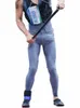 glänzende hohe elastische Spandex-Herren-Strumpfhosen-Strumpfhosen-Fitn-Legging-Bleistift-Hosen-Jogger-reizvolle Hosen-Pantal-Streetwear Spodine 38hL #