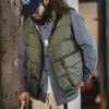 maden Men's 90% White Duck Down Waistcoat Casual Light Warm Stand-up Collar Vest 2023 Autumn Amekaji Oversize Thick Vest Jacket K7Rx#