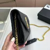 Designer Bag Shoulder Bags Luxury Handbags Totes Women's Fashion WOC Cross Body Y S -Leather Envelope Messenger Black Calfskin Classic Diagonal Stripes Quilted