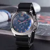 Klockor för män Original 2023 Luxury Watch Paneras Watch Dial Mechanical Movement Leather Strap Business Write Waterproof Artwatches Rostfritt stål