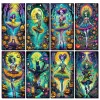 Stitch Forest Ballet Girl Elf Portrait Diy Diamond Målning Ny 2024 5D Fantasy Skull Angels Full Diamond Mosaic Embroidery A851