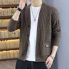 Men's Youth Button Up Sweater Men's Trend Outerwear Autumn Clothing Personality Cardigan Jacket