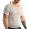 Męskie seksowne spostrzeżone koszulki koszulki rybakowe pullover LG Sleeve Muscle