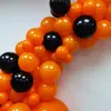 1Set Orange Black Balloon Arch Garland Kit Halloween Latex Ballon Decoration Party Birthday Baby Bridal Shower Air Helium Globos 240318