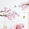 Naklejki brzoskwiniowe kwiat drzewa naklejka na ścianę ptaki naklejki na ścianę kwiaty ptaki naklejka na ścianę naklejki sypialnia pokój dziecięcy tapeta
